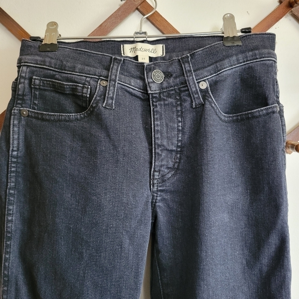 Madewell Skinny Jean Stretchy Dark Wash Blue Denim Small 25 - Picture 2 of 9